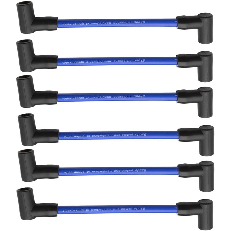 NFSpeeding 6 Pcs Spark Plug Wire 6" High Performance Premium Marine Replacement for Evinrude OMC Johnson Spark Plug Wire Leads Set Sierra Boating Accessories Replace 18-8816-1 ZF478V - Image 1